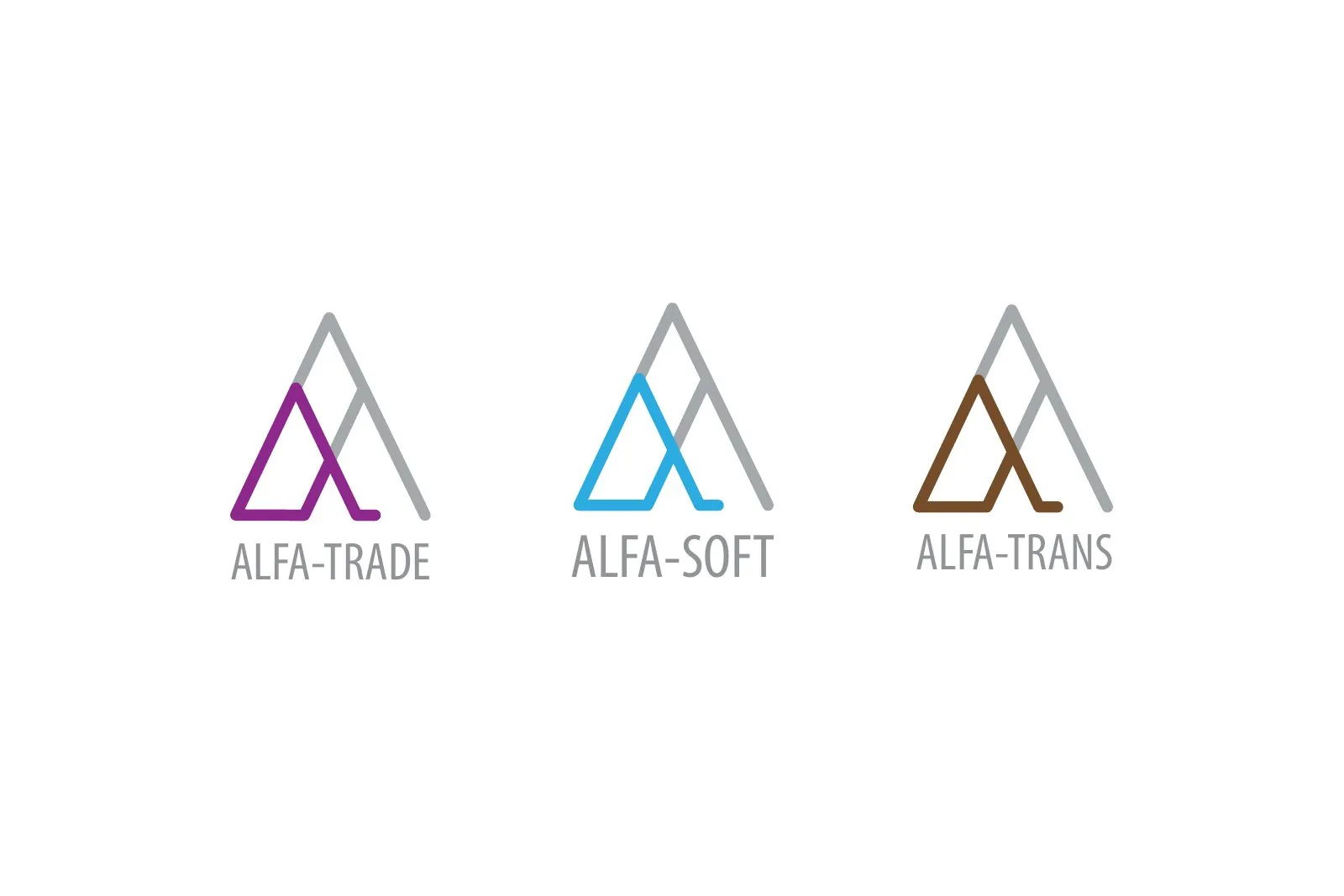 Система знаков ALFA-TRADE, ALFA-SOFT и ALFA-TRANS — ALFA-TRADE