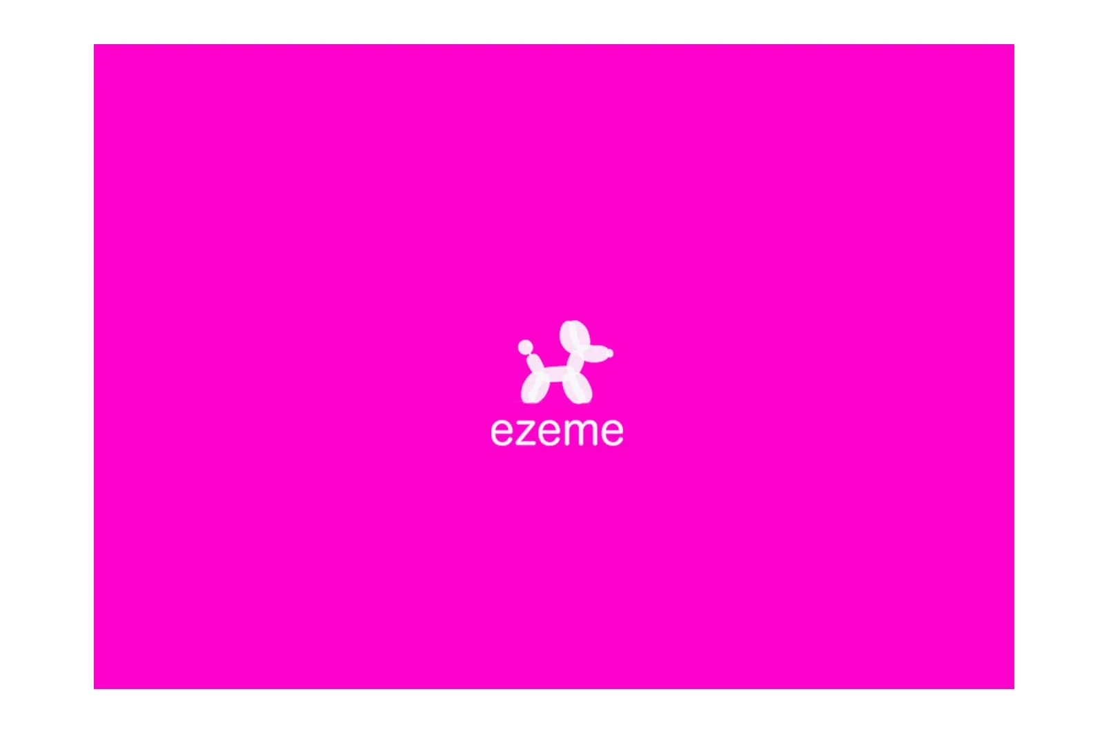 Контрастная синяя версия логотипа — ezeme